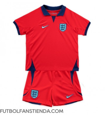 Inglaterra Segunda Equipación Niños Mundial 2022 Manga Corta (+ Pantalones cortos)